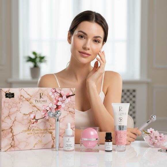 Prédiré Paris Cherry Blossom Anti-Wrinkle Skin Care Collection Brand New Sealed - Picture 6 of 6